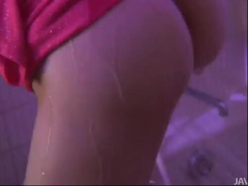 Stringing up kana miura touched and toyed with in the washroom